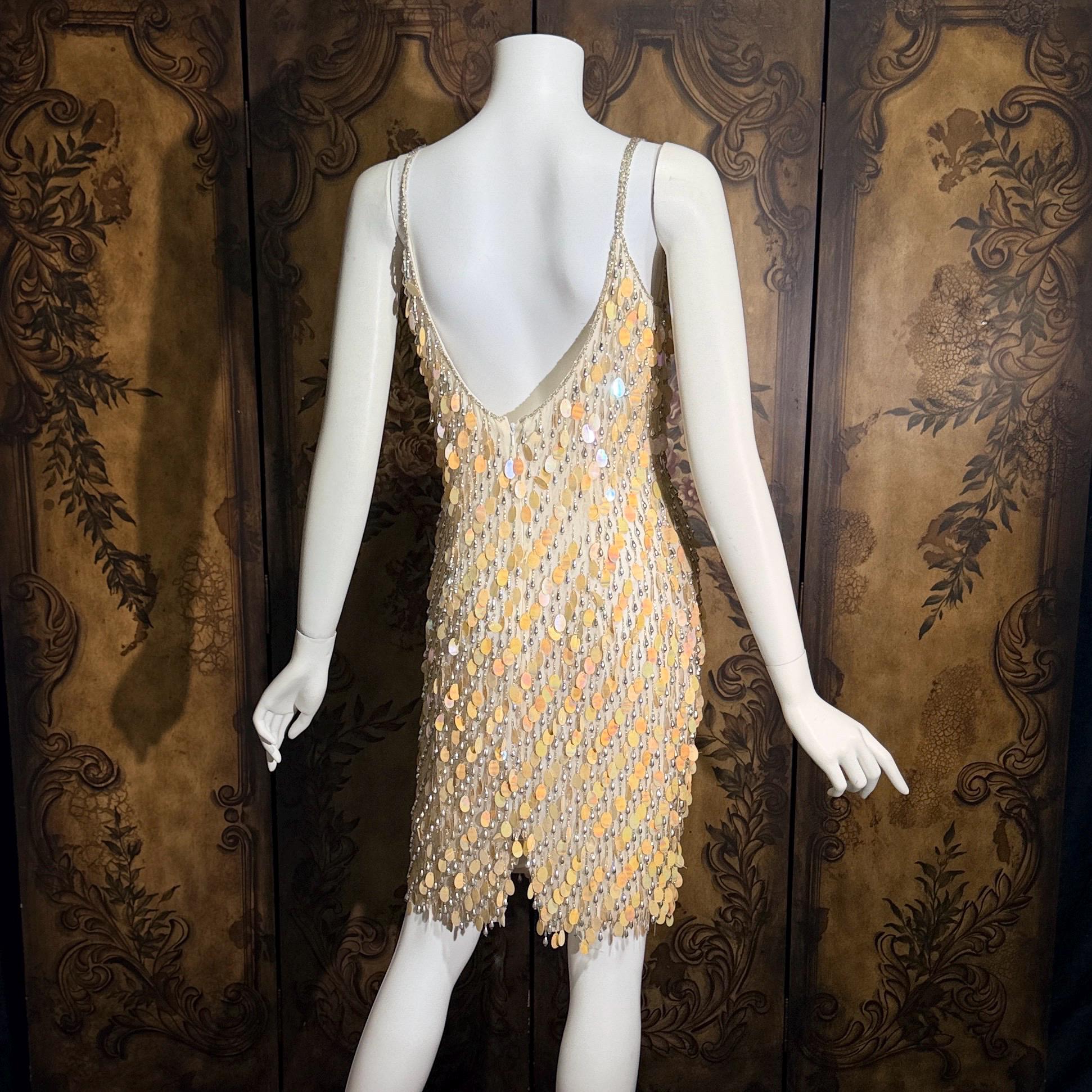 vintage 1980s BLACK TIE Oleg Cassini Cocktail Dress, Neiman Marcus beaded party evening dress