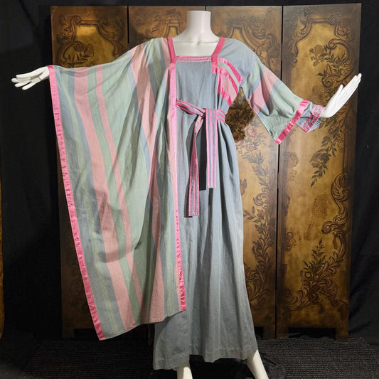 Vintage 1960s Caftan Kaftan dress, JOSEFA & The Chair House Cotton Hippie Boho Nomadic Maxi