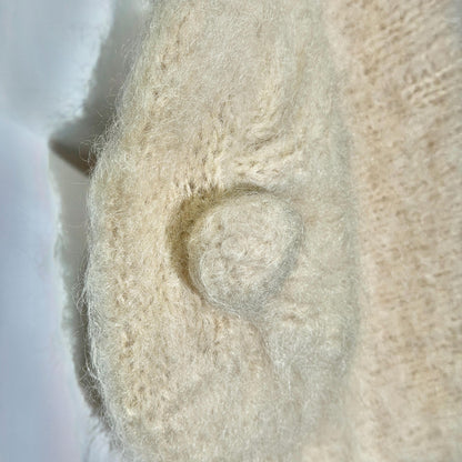 1950s vintage mohair stole wrap, Custom Made evening jacket dinner coat shoulder wrap