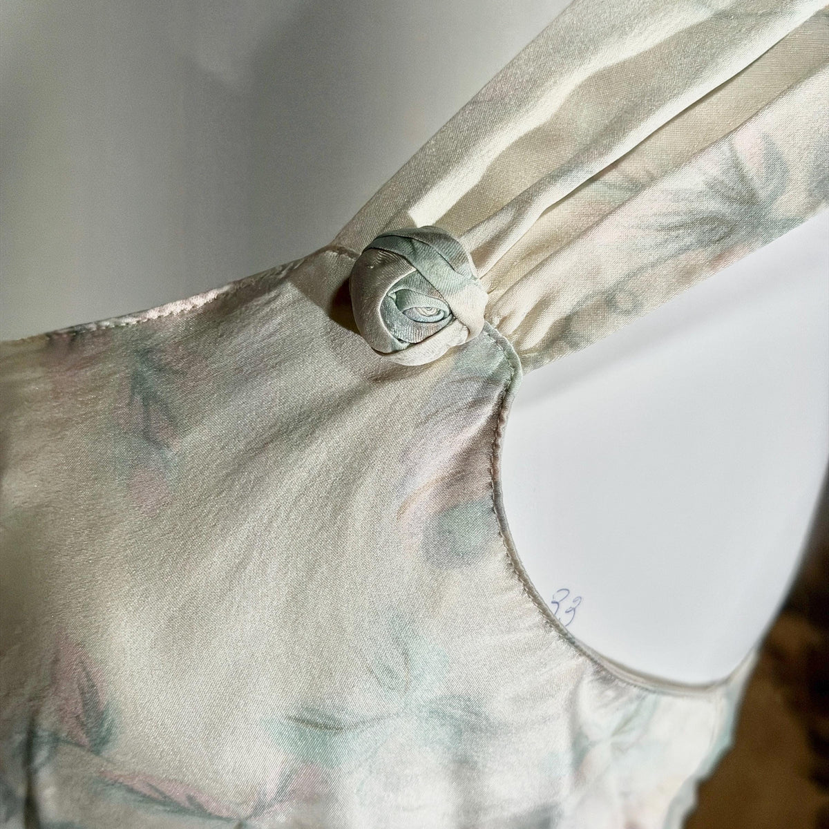 vintage nightgown slip dress, JACALYN BENNETT for Jenna Davies 1990s floral pastel silk lingerie dress
