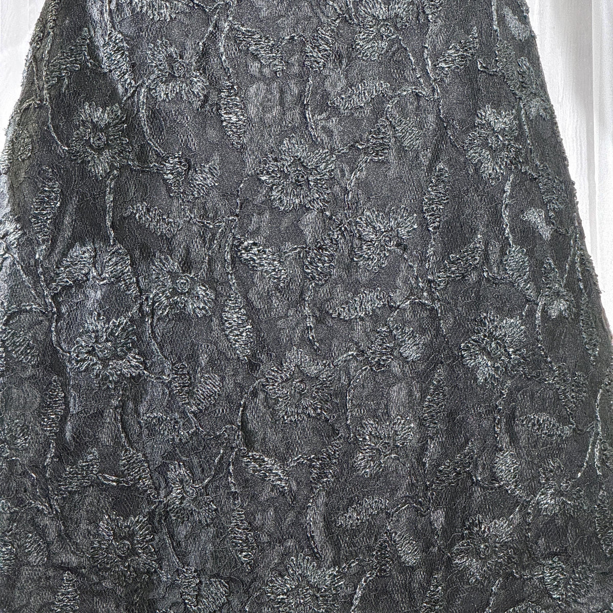 Vintage SCAASI BOUTIQUE cocktail evening dress, Black Off Shoulder Huge Sleeves Party Dress