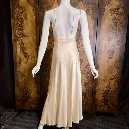 Vintage ZANDRA RHODES Peignoir Set, 1970s Peach Signature Pleat nightgown robe lingerie dress set