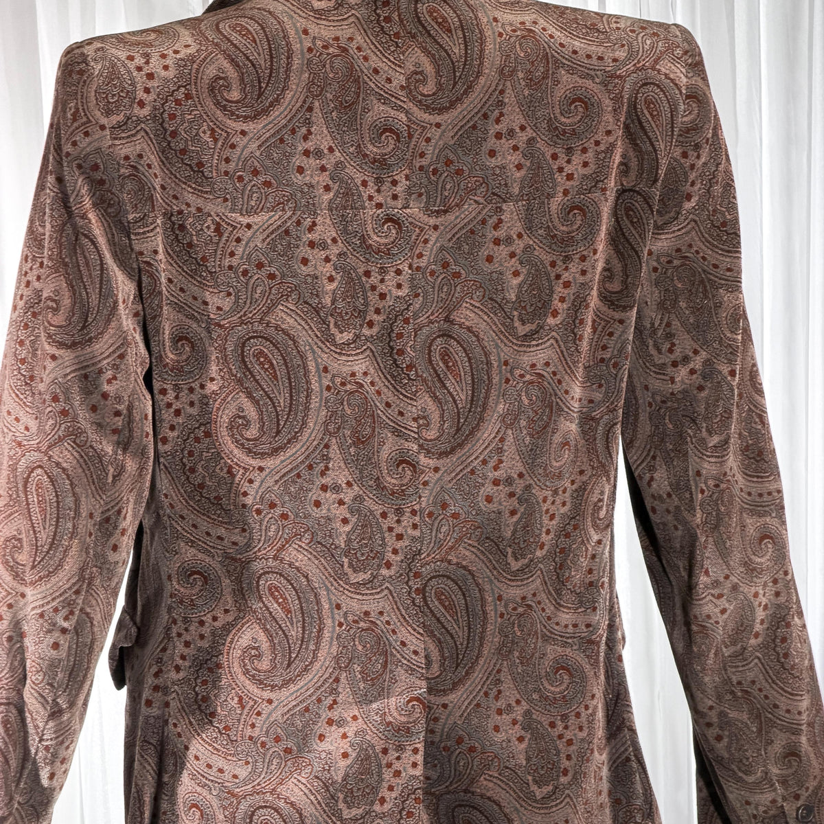 vintage TED LAPIDUS velvet blazer, vintage 1970s cotton velvet paisley jacket