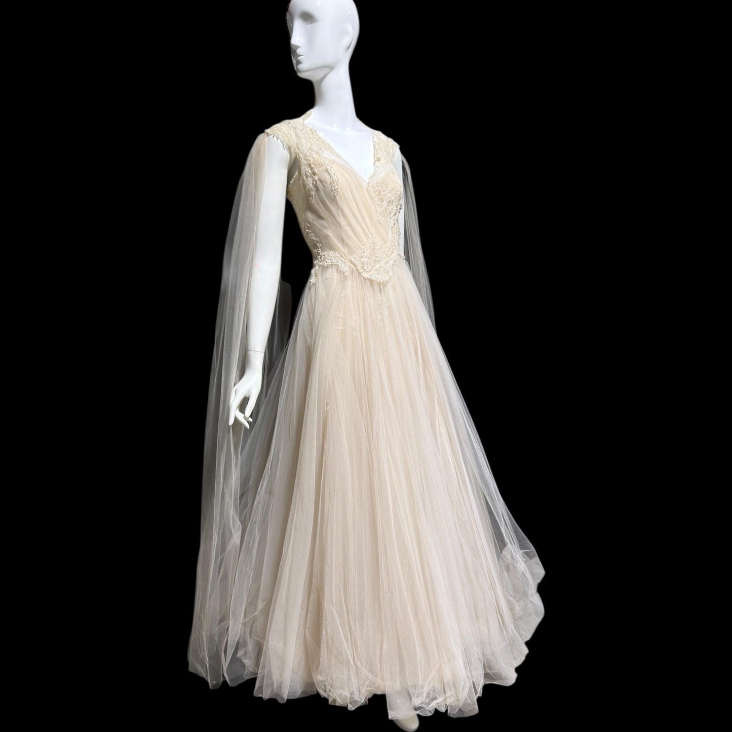 DAVID FIELDEN vintage wedding dress, Sposa Y2K cupcake tulle 3 pcs bridal ball gown