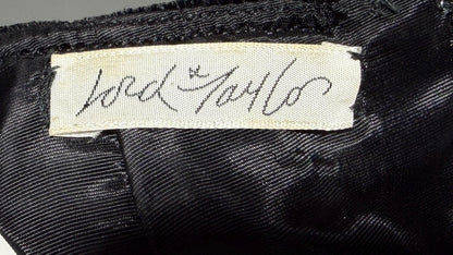 LORD & TAYLOR Vintage 1960s cocktail dress, Malcolm Starr Babydoll Empire Waist evening party dress