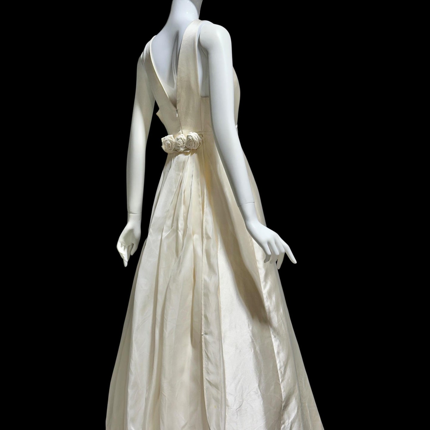 WEARKSTATT SAKS Fifth Avenue, 1990s Y2K vintage wedding bridal gown, blush silk dress