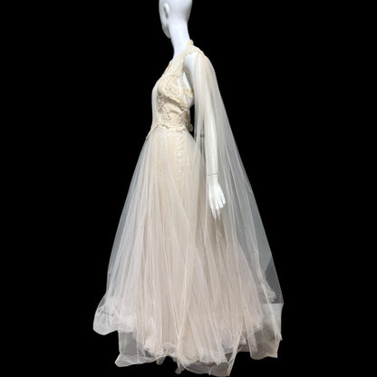 DAVID FIELDEN vintage wedding dress, Sposa Y2K cupcake tulle 3 pcs bridal ball gown