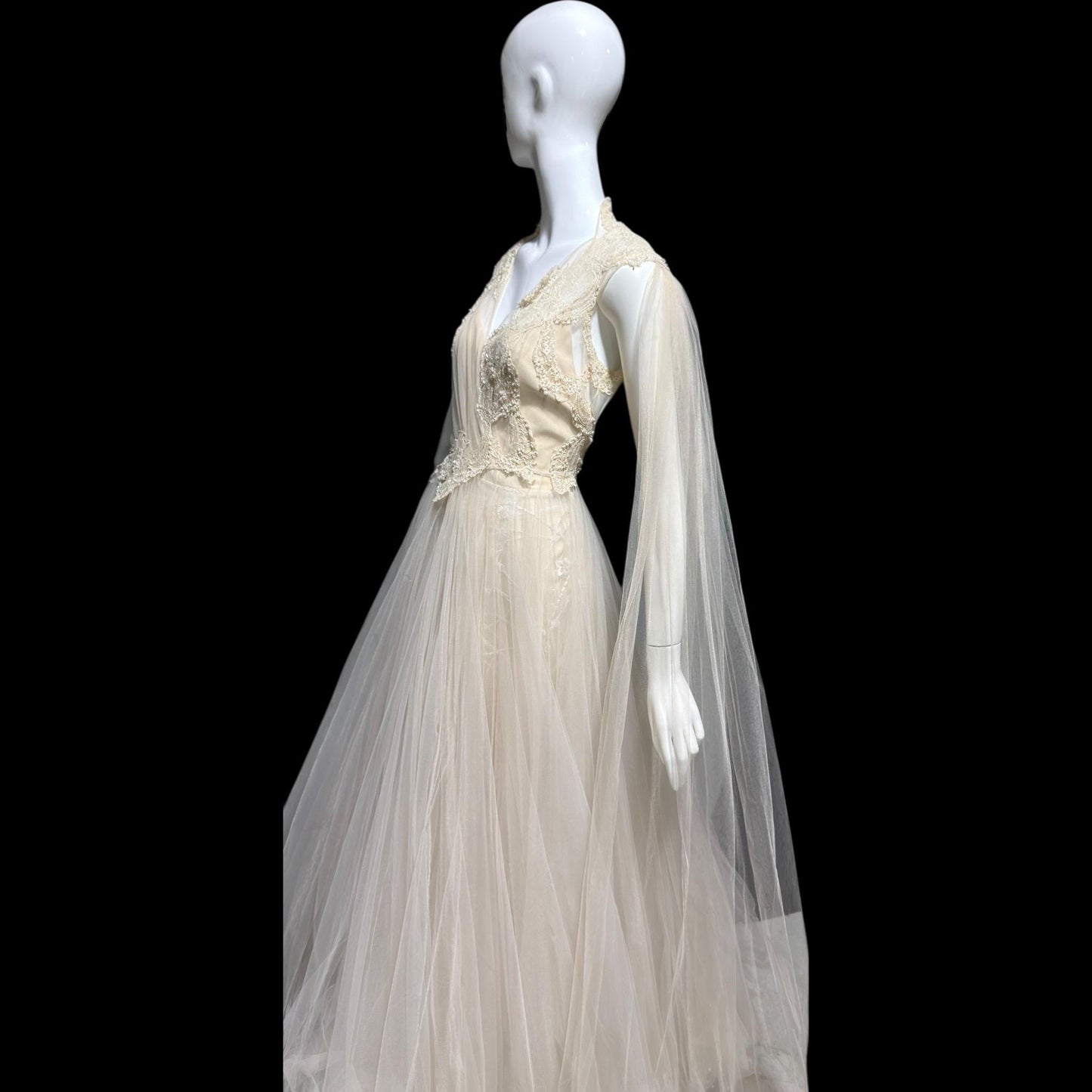 DAVID FIELDEN vintage wedding dress, Sposa Y2K cupcake tulle 3 pcs bridal ball gown