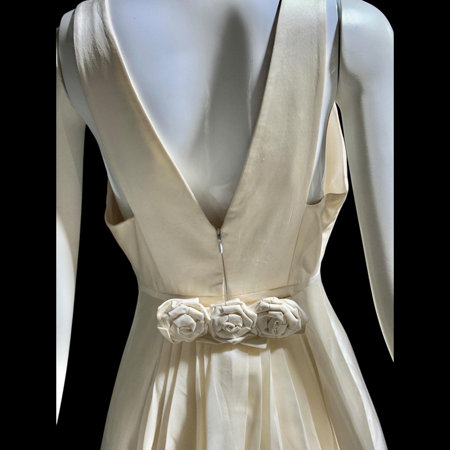 WEARKSTATT SAKS Fifth Avenue, 1990s Y2K vintage wedding bridal gown, blush silk dress
