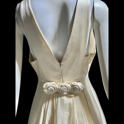 WEARKSTATT SAKS Fifth Avenue, 1990s Y2K vintage wedding bridal gown, blush silk dress