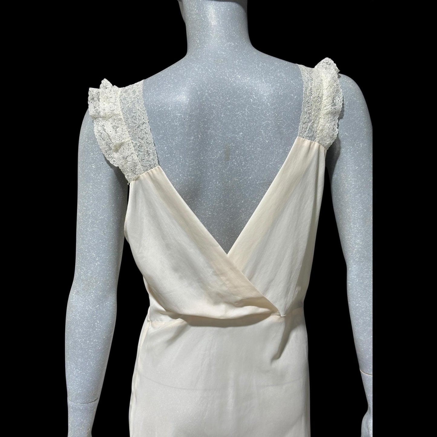 Marshall Field, 1940s Pale Pink bias cut Nightgown: Vintage Old Hollywood Slip Dress