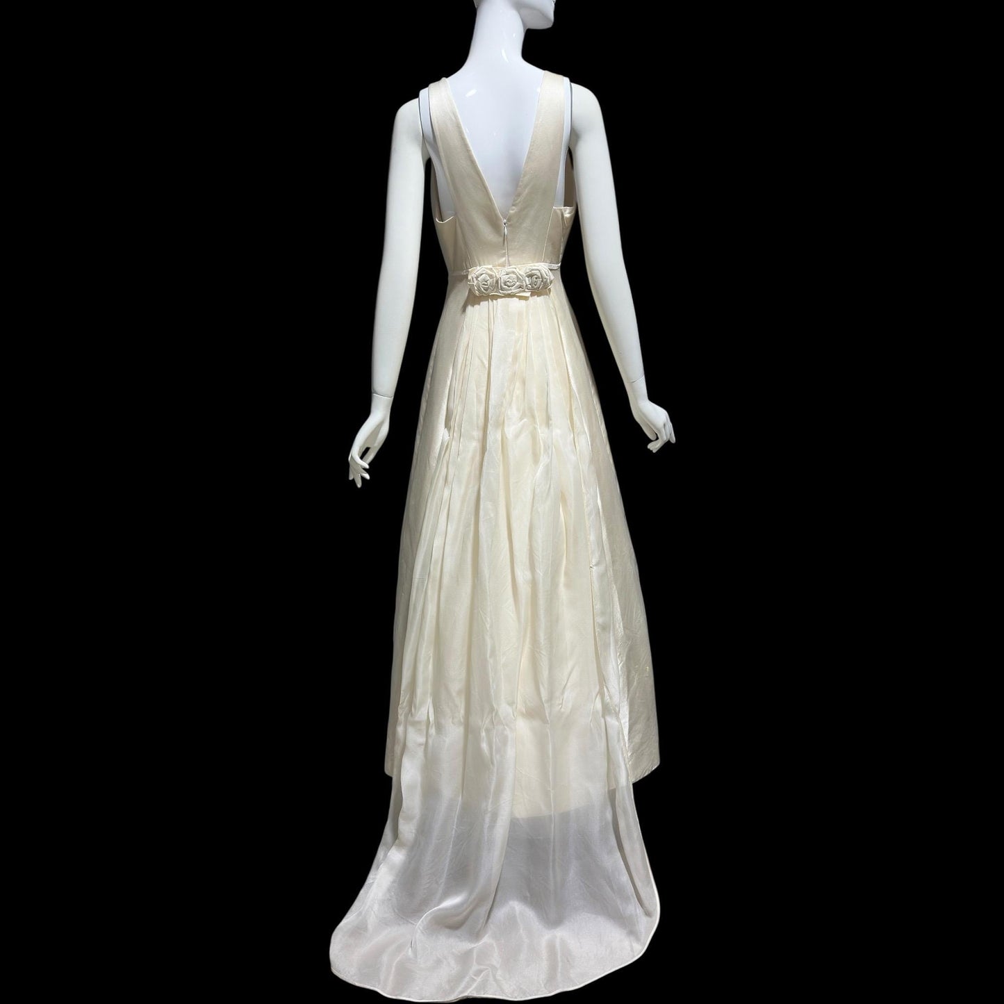 WEARKSTATT SAKS Fifth Avenue, 1990s Y2K vintage wedding bridal gown, blush silk dress