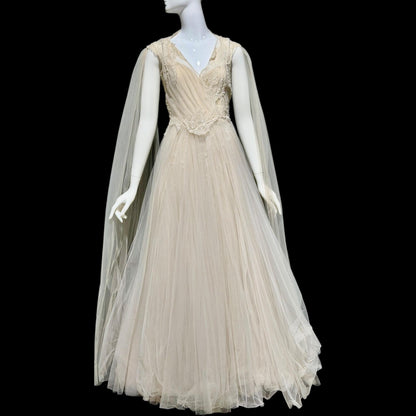 DAVID FIELDEN vintage wedding dress, Sposa Y2K cupcake tulle 3 pcs bridal ball gown