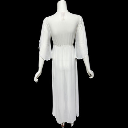 JONQUIL Diane Samandi dressing gown, vintage 1990s amazingly sheer feather weight bridal Robe