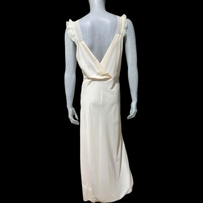 Marshall Field, 1940s Pale Pink bias cut Nightgown: Vintage Old Hollywood Slip Dress