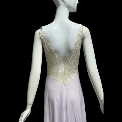 CLAIRE SANDRA by Lucie Ann vintage 1960s Nightgown: Powder Lavender Jersey Knit Gown
