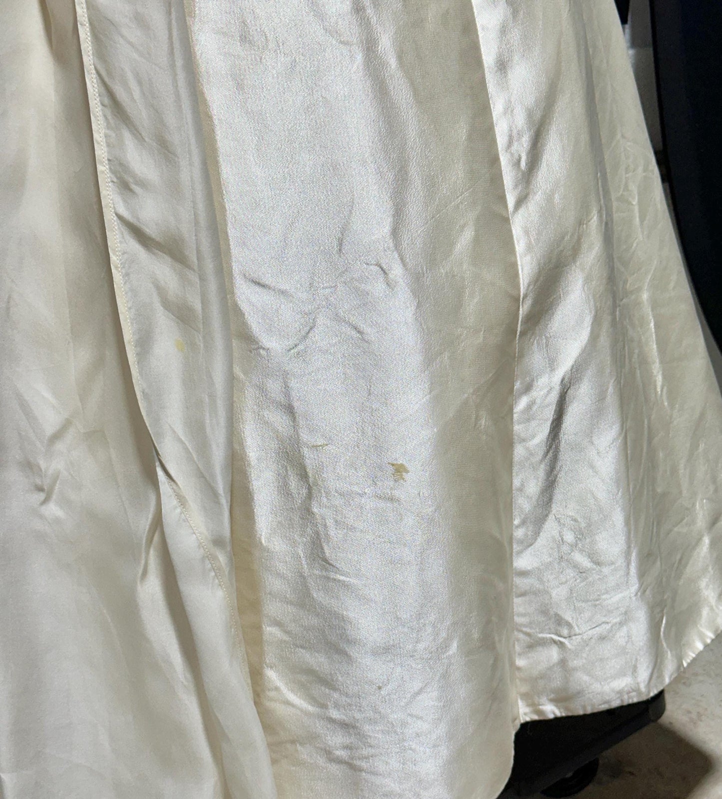 WEARKSTATT SAKS Fifth Avenue, 1990s Y2K vintage wedding bridal gown, blush silk dress