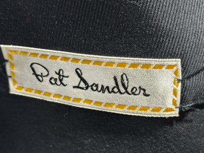 PAT SANDLER Vintage mod party dress, 1960s Black sassy shift preppy cocktail dress